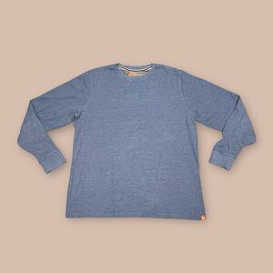 The American Outdoorsmen Blue Waffle Print Longsleeve Shirt Size Large Casual